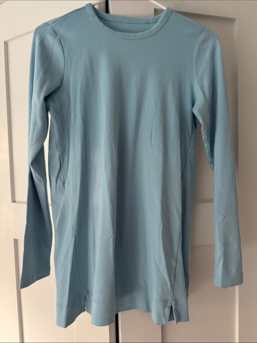 J. Jill Light Baby Blue Long Sleeve Tunic Pina Cotton soft